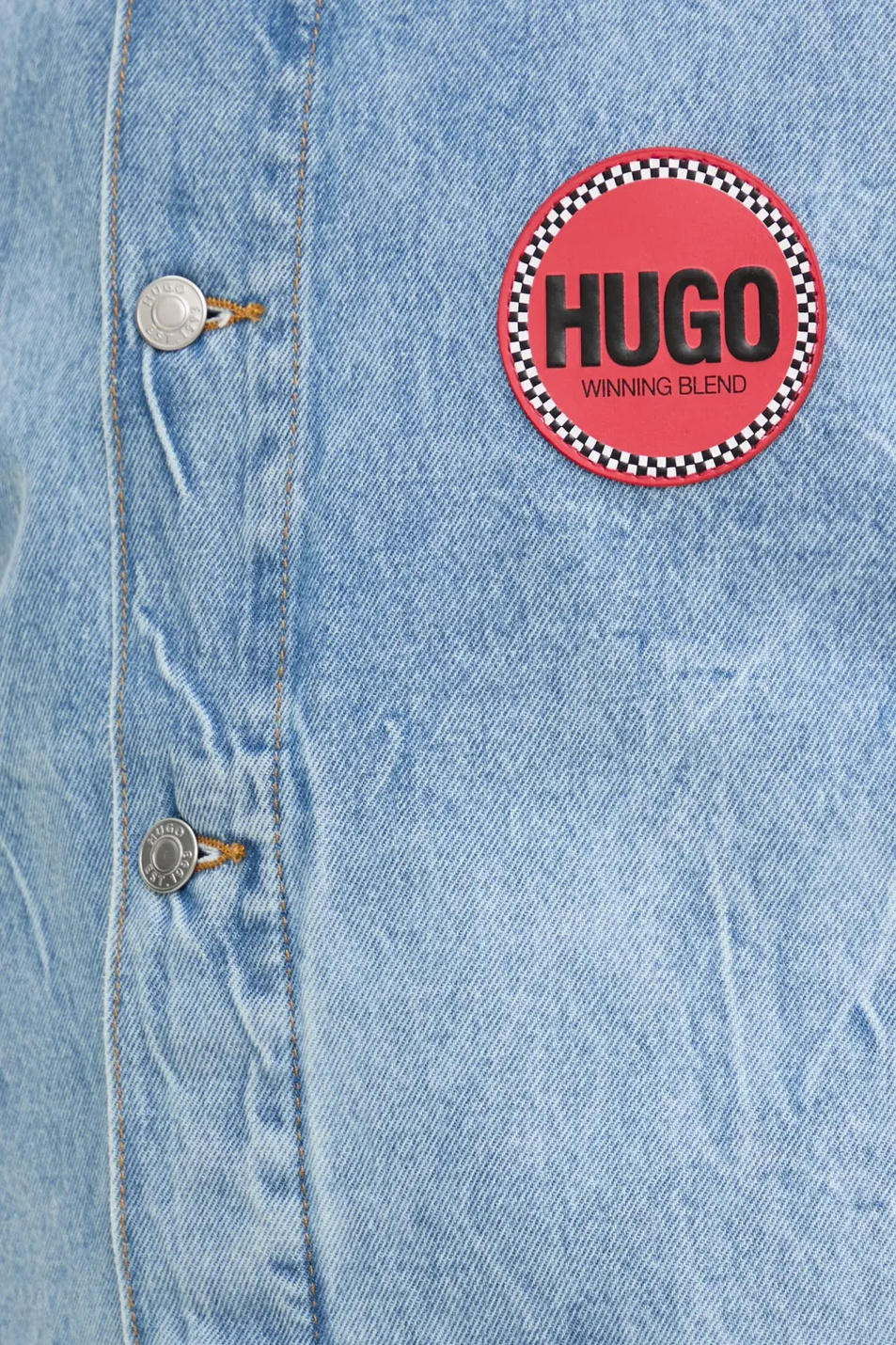 Мужской HUGO Куртка джинсовая с логотипом (цвет ), артикул 50539200 | Фото 7