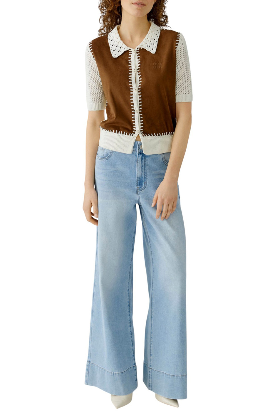 Женский OUI Кардиган с короткими рукавами (цвет ), артикул 97159 | Фото 3