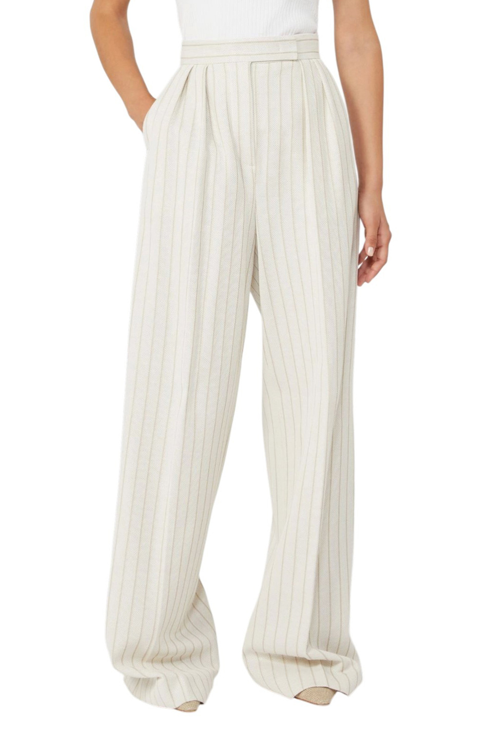 Женский Max Mara Брюки OSSO из хлопка (цвет ), артикул 2611781012 | Фото 3