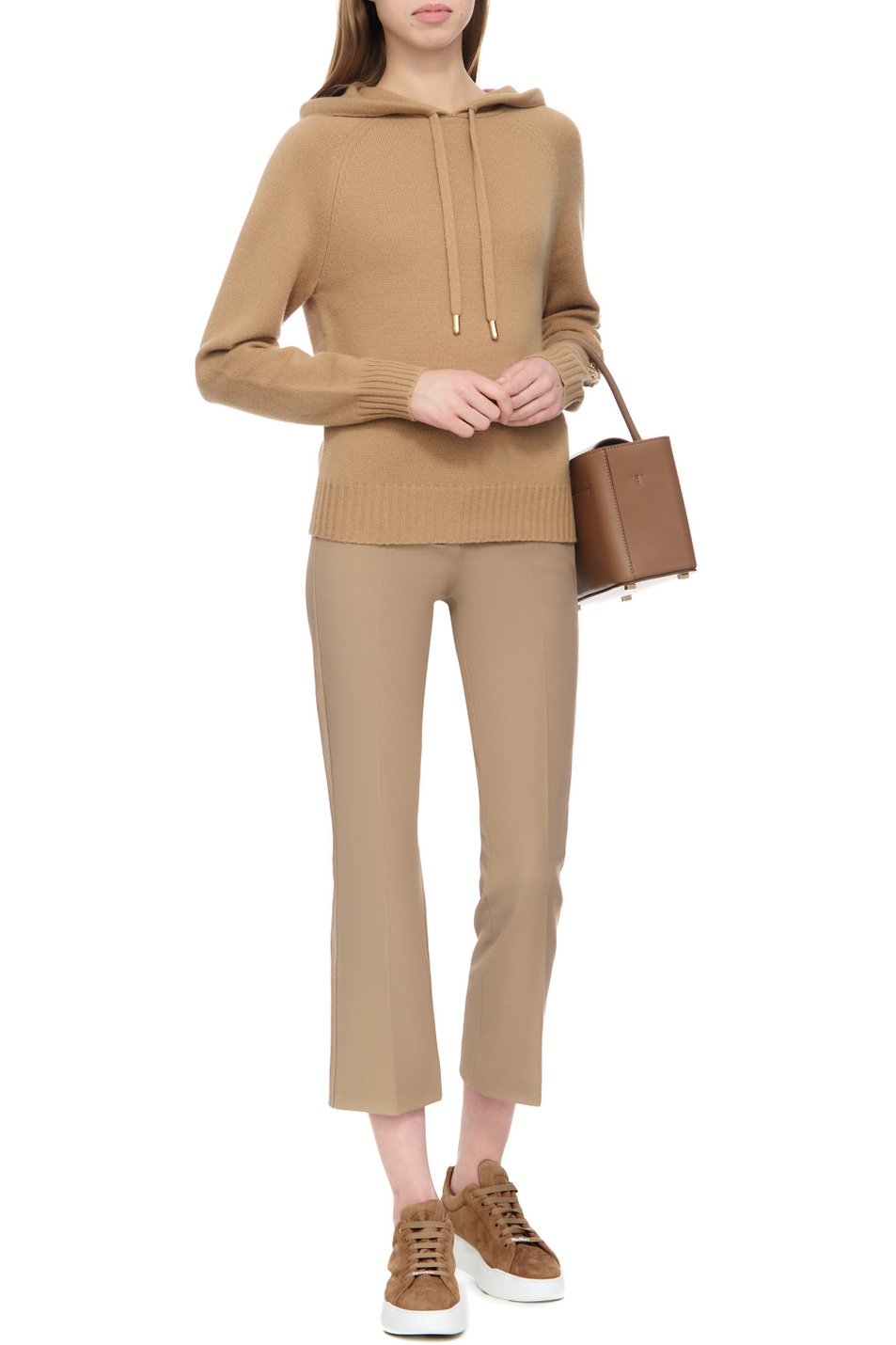 Женский Max Mara Толстовка ANANAS из шерсти и кашемира (цвет коричневый), артикул 2313660739 | Фото 2