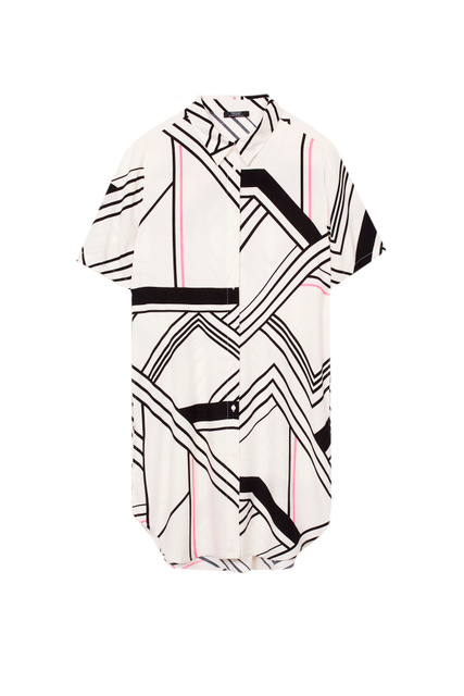 Блузка из вискозы с принтом|Основной цвет:Мультиколор|Артикул:196688 | Фото 1