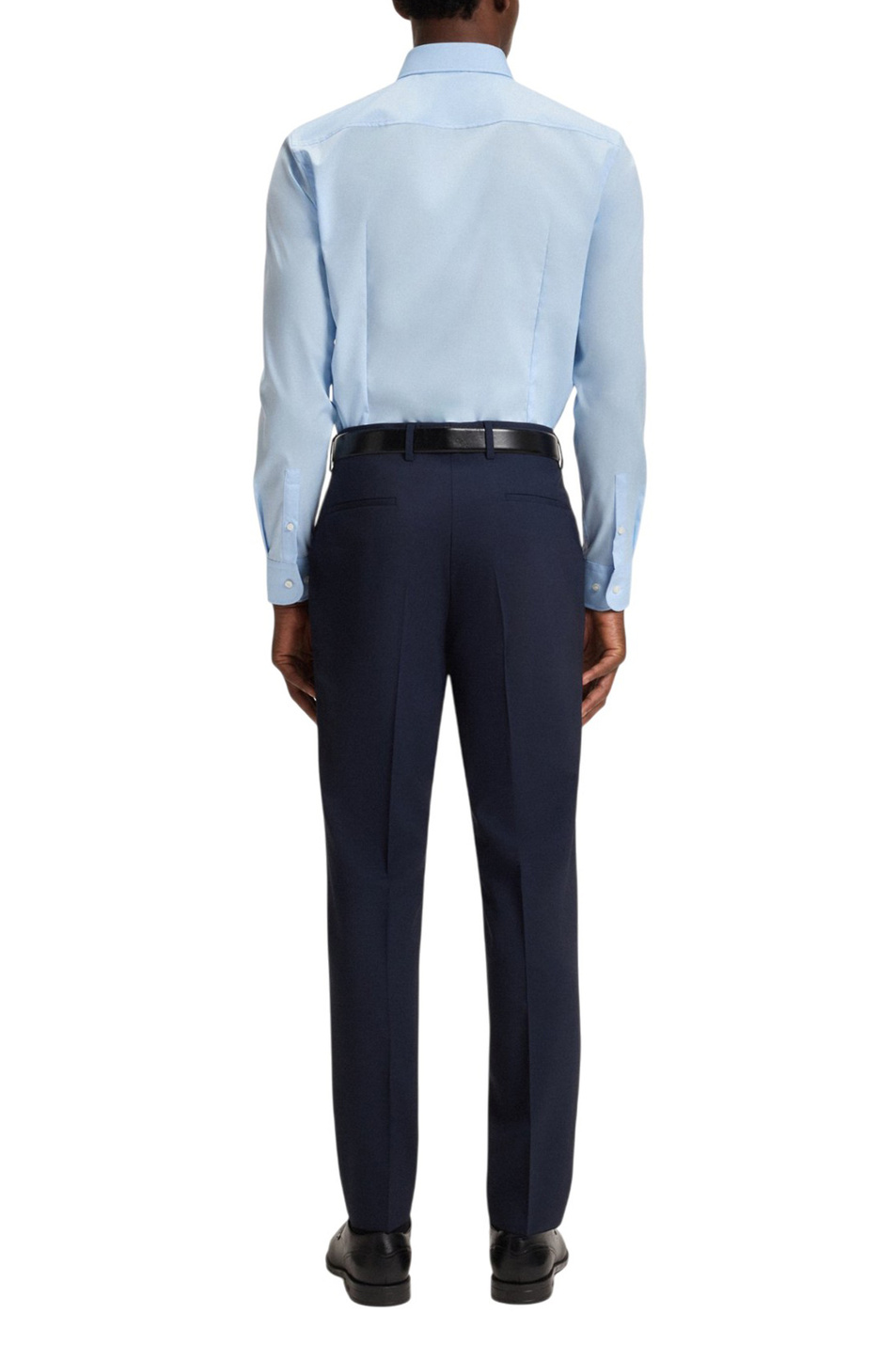 Рубашка из эластичного хлопка|Основной цвет:Голубой Мужской BOSS Рубашка из эластичного хлопка (цвет ), артикул 50469345 | Фото 4