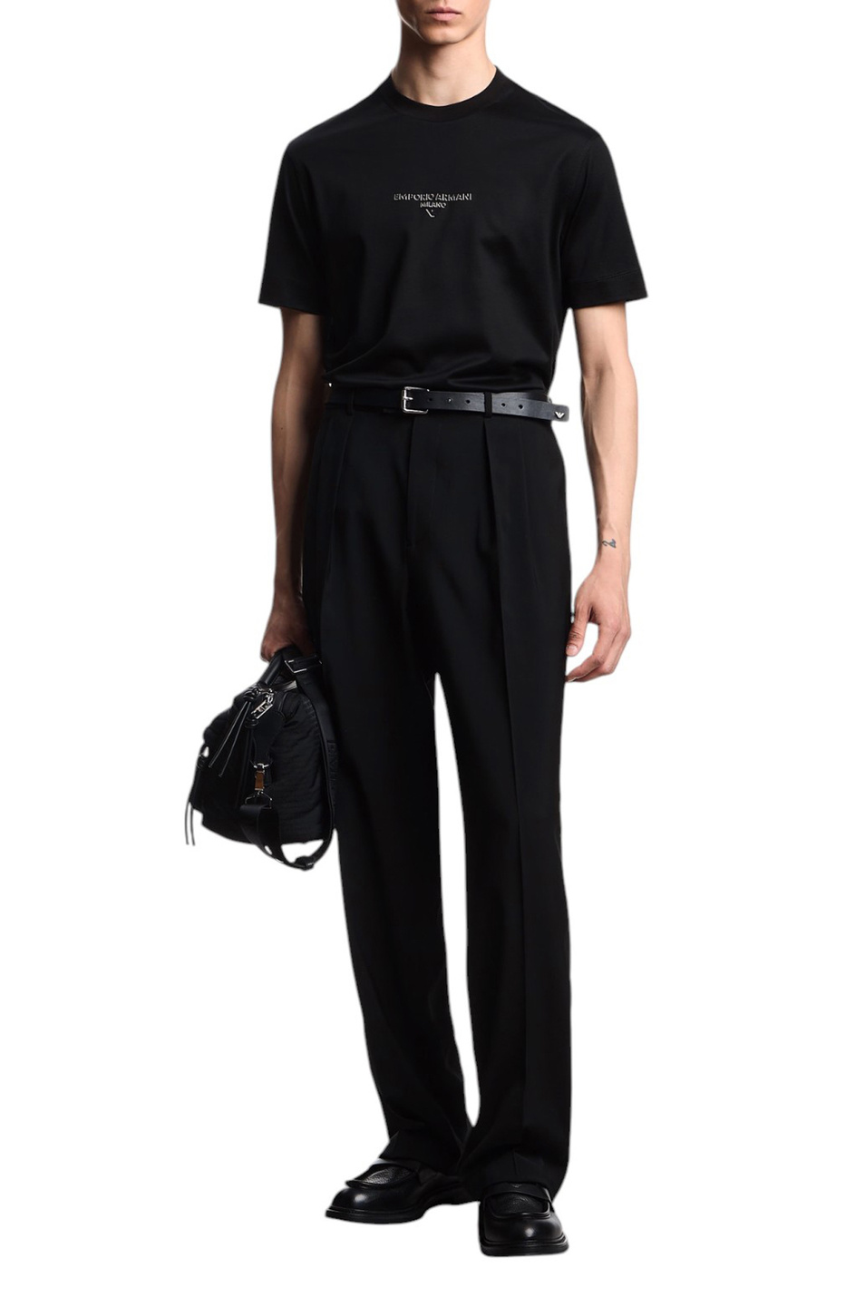 Мужской Emporio Armani Футболка с логотипом (цвет ), артикул EM002838-AF10761 | Фото 2