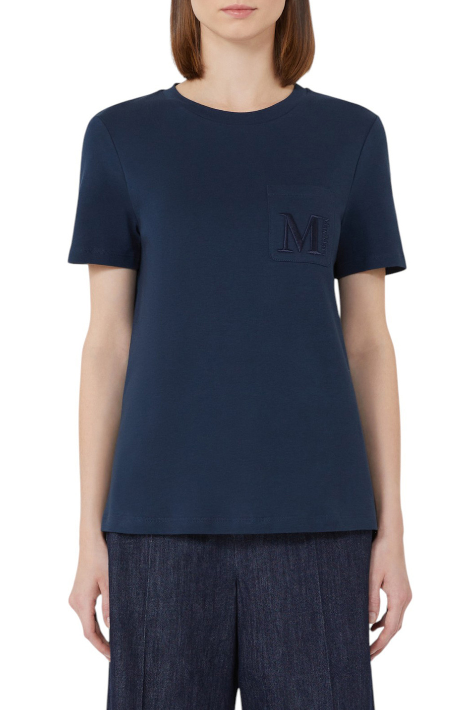 Женский Max Mara Футболка MADERA из хлопка (цвет ), артикул 2529976011 | Фото 3