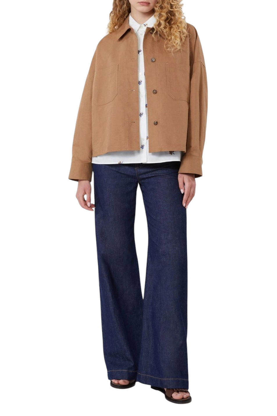 Женский Weekend Max Mara Рубашка BUTTERFLY из хлопка (цвет ), артикул 2615111042 | Фото 2