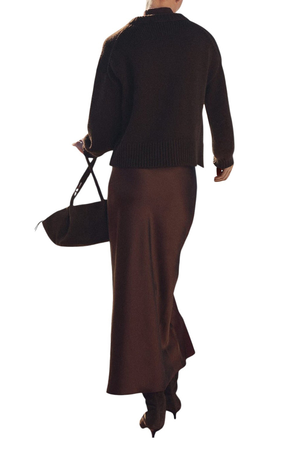 Юбка MIA2 сатиновая|Основной цвет:Коричневый Женский Mango Юбка MIA2 сатиновая (цвет ), артикул 87070455 | Фото 3