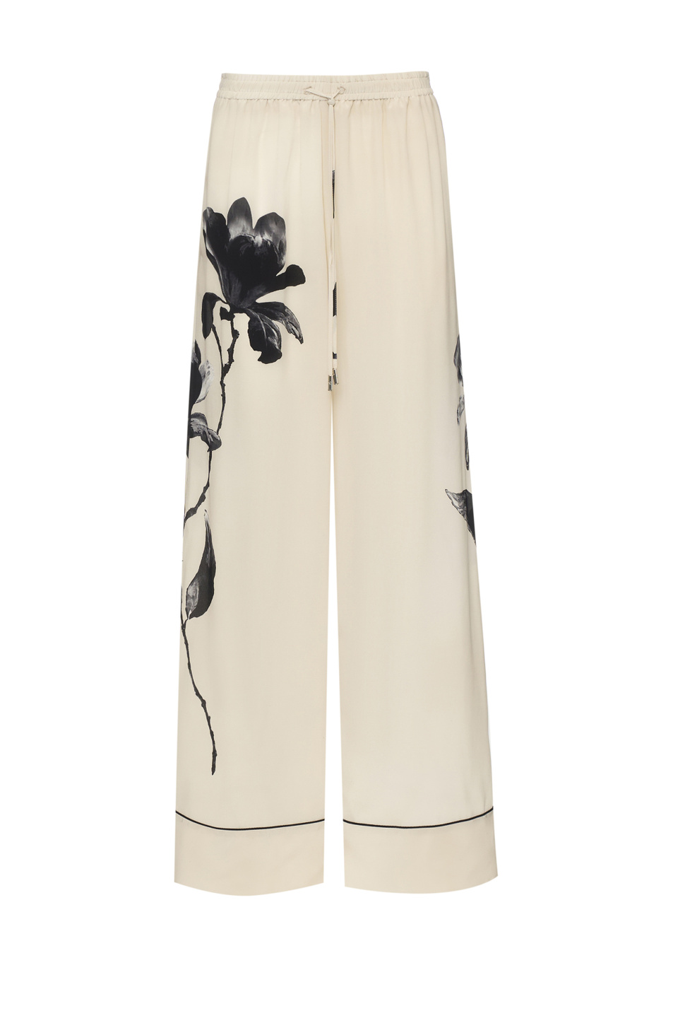 Женский ERMANNO SCERVINO Брюки из шелка с принтом (цвет ), артикул D482P371YBQ | Фото 1