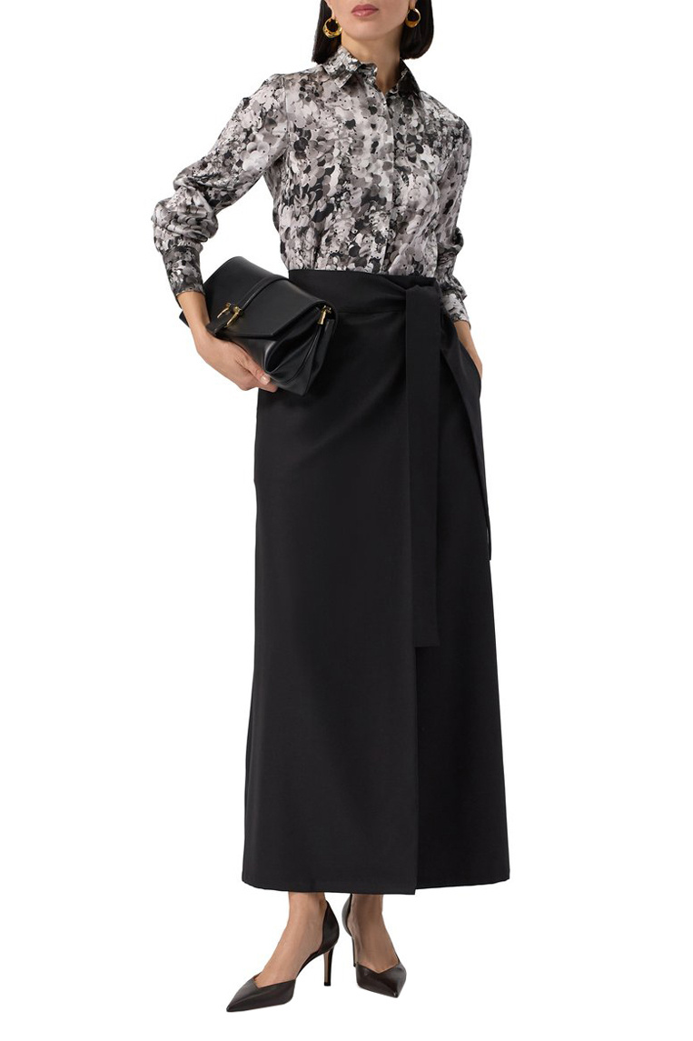 Женский Kiton Юбка из шерсти с поясом (цвет ), артикул D60201K0500C01004 | Фото 3