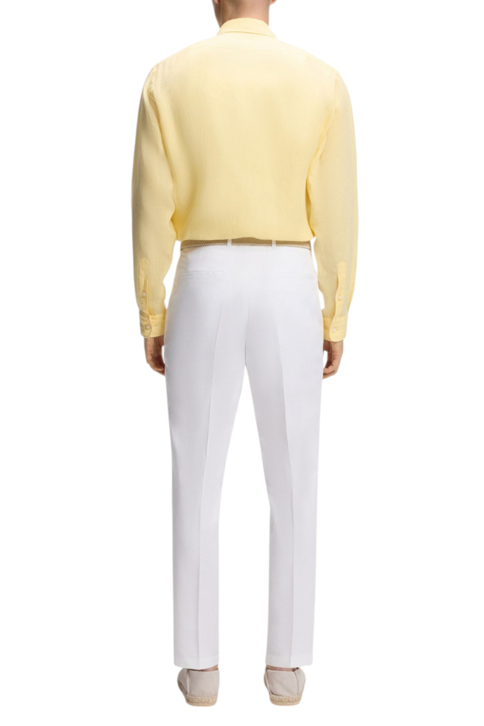 Мужской BOSS Рубашка прямого кроя из льна (цвет ), артикул 50556077 | Фото 4