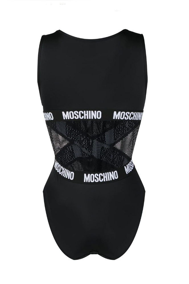 Moschino Боди с сетчатыми вставками и логотипированной лентой (цвет ), артикул A6010-9025 | Фото 2