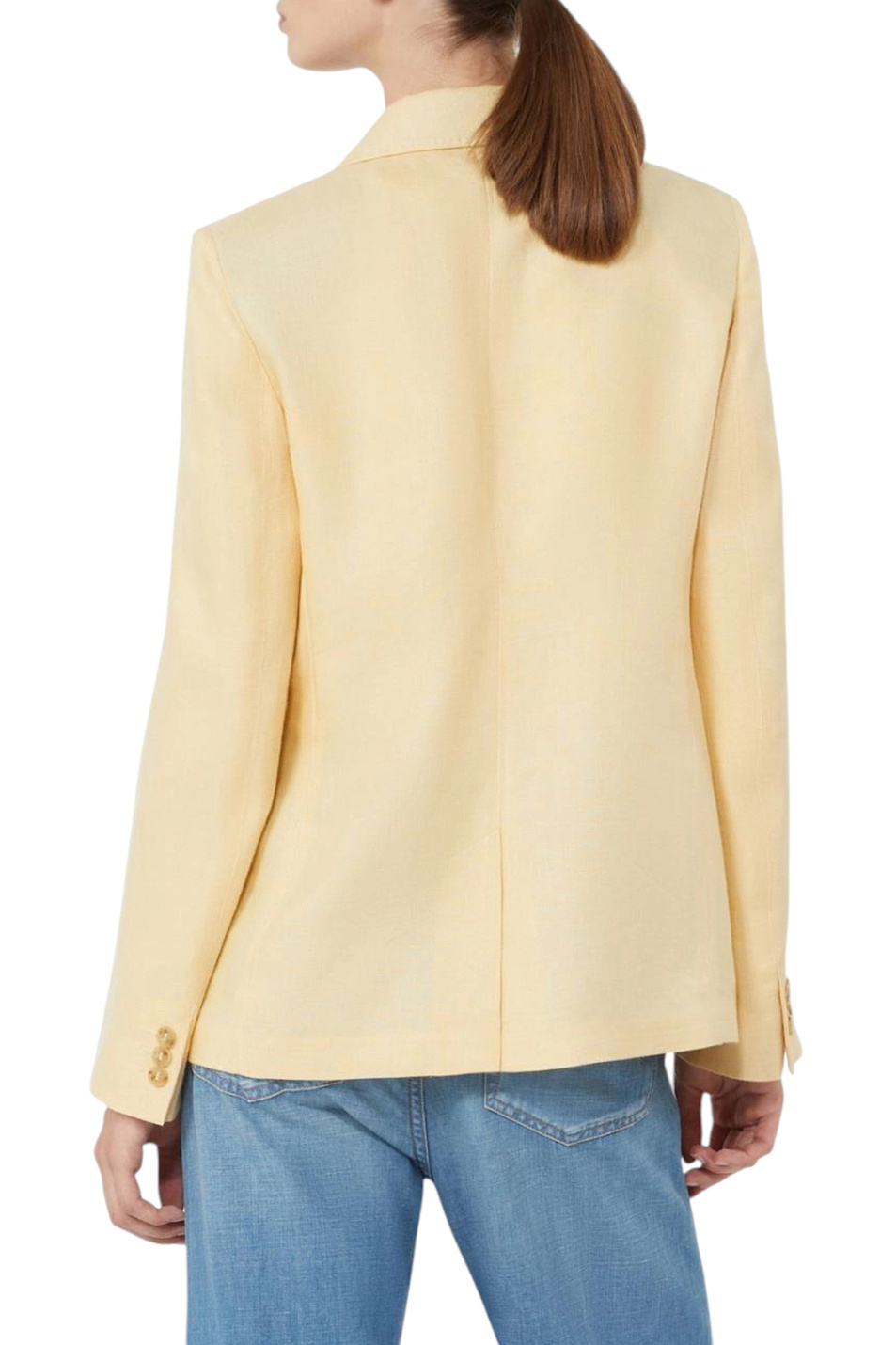 Пиджак NALUT из льна|Основной цвет:Желтый Женский Weekend Max Mara Пиджак NALUT из льна (цвет ), артикул 2615041072 | Фото 4