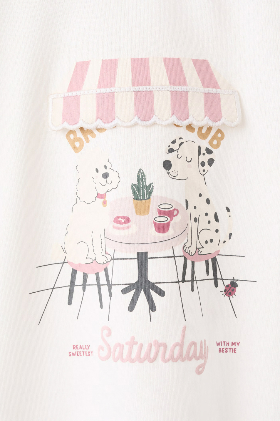 Девочкам Mango Kids Лонгслив BRUNCH из хлопка (цвет ), артикул 27003719 | Фото 3