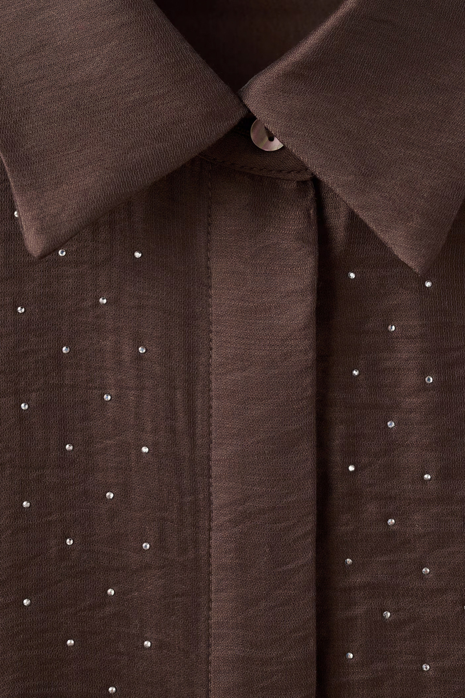 Женский Mango Рубашка ROMP со стразами (цвет ), артикул 17019109 | Фото 5