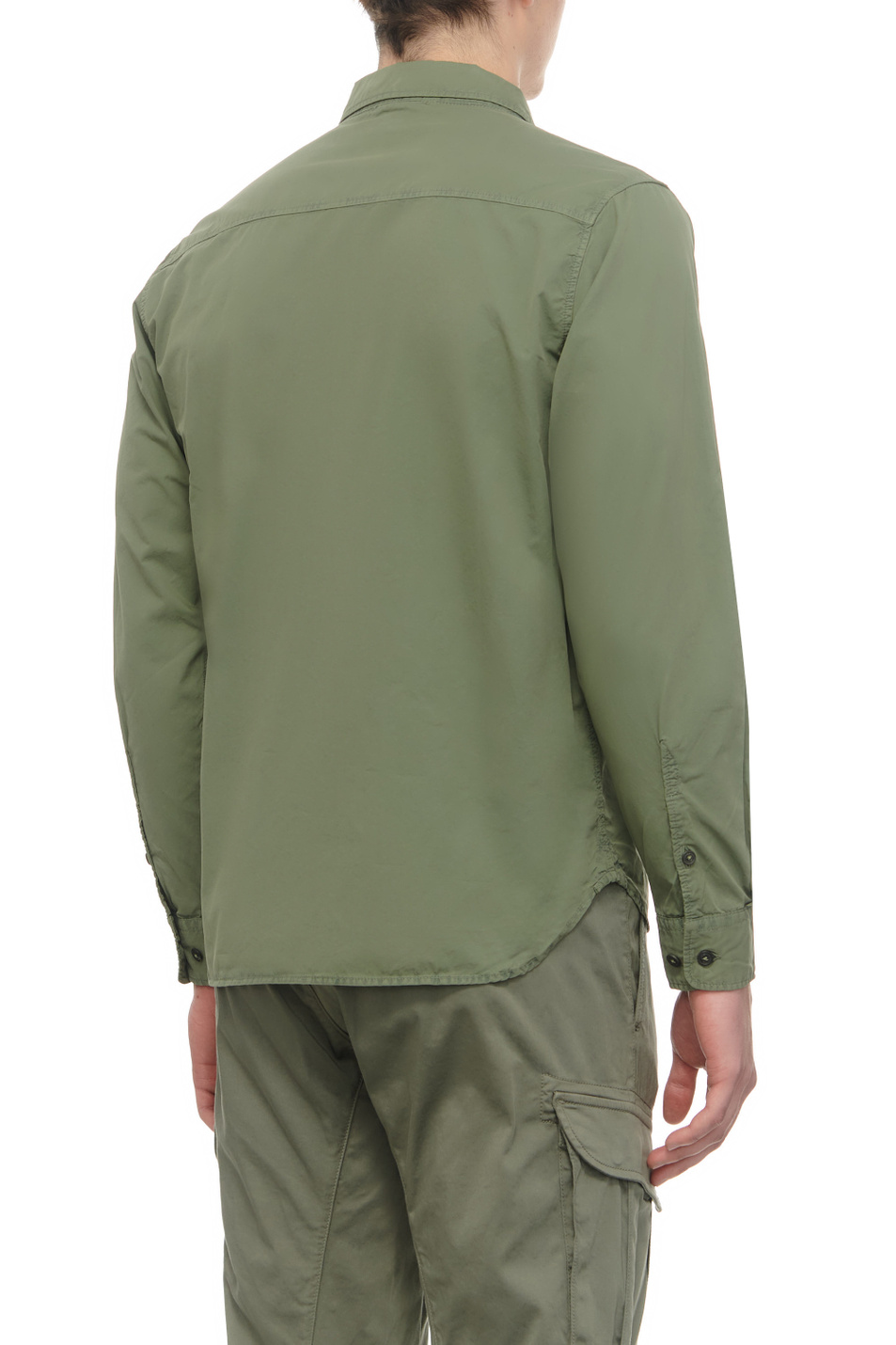 Мужской C.P. Company Рубашка из натурального хлопка (цвет ), артикул 16CMSH158A002824G | Фото 4
