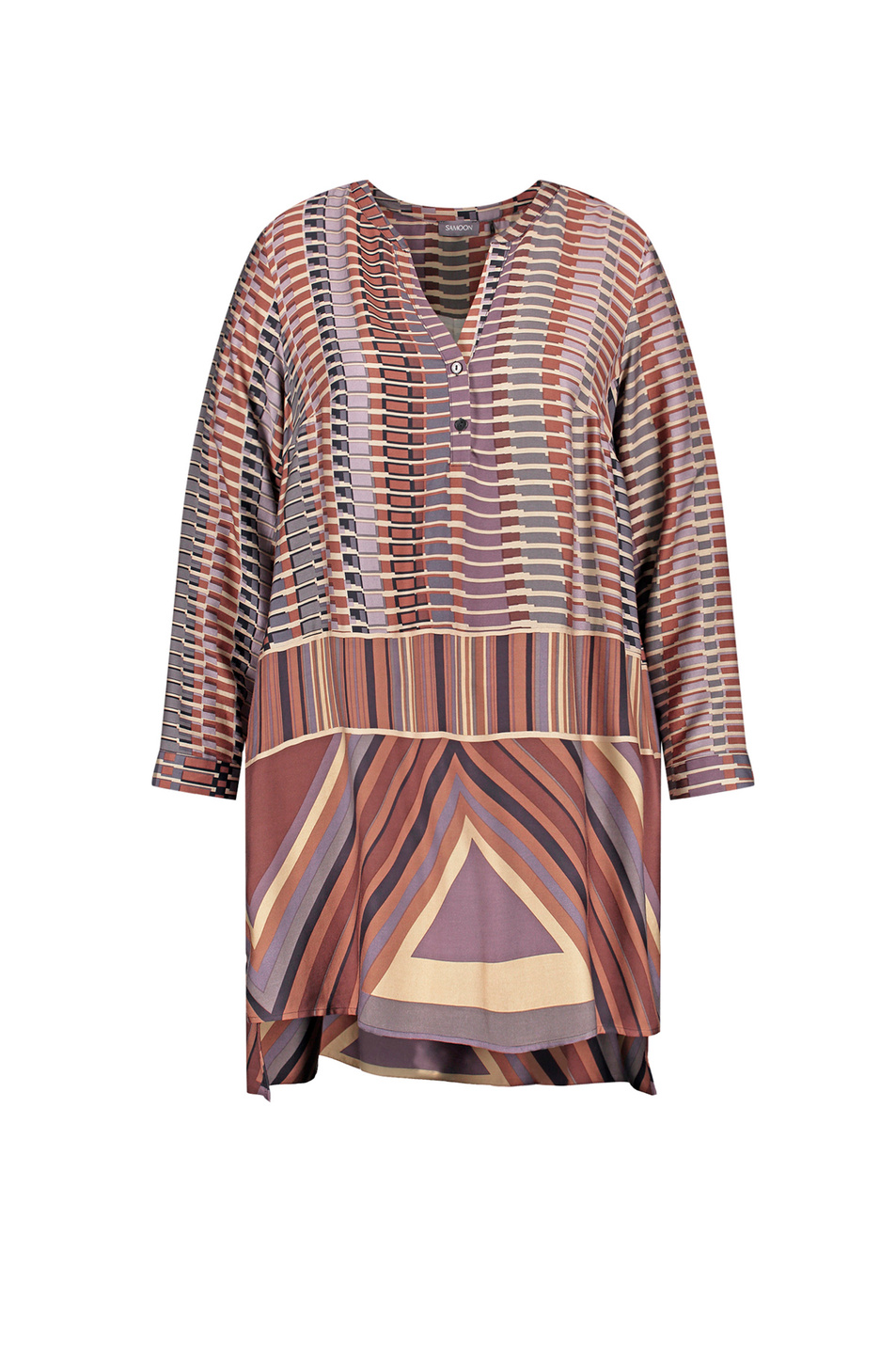 Samoon Платье из вискозы с принтом (цвет ), артикул 160010-21010 | Фото 1