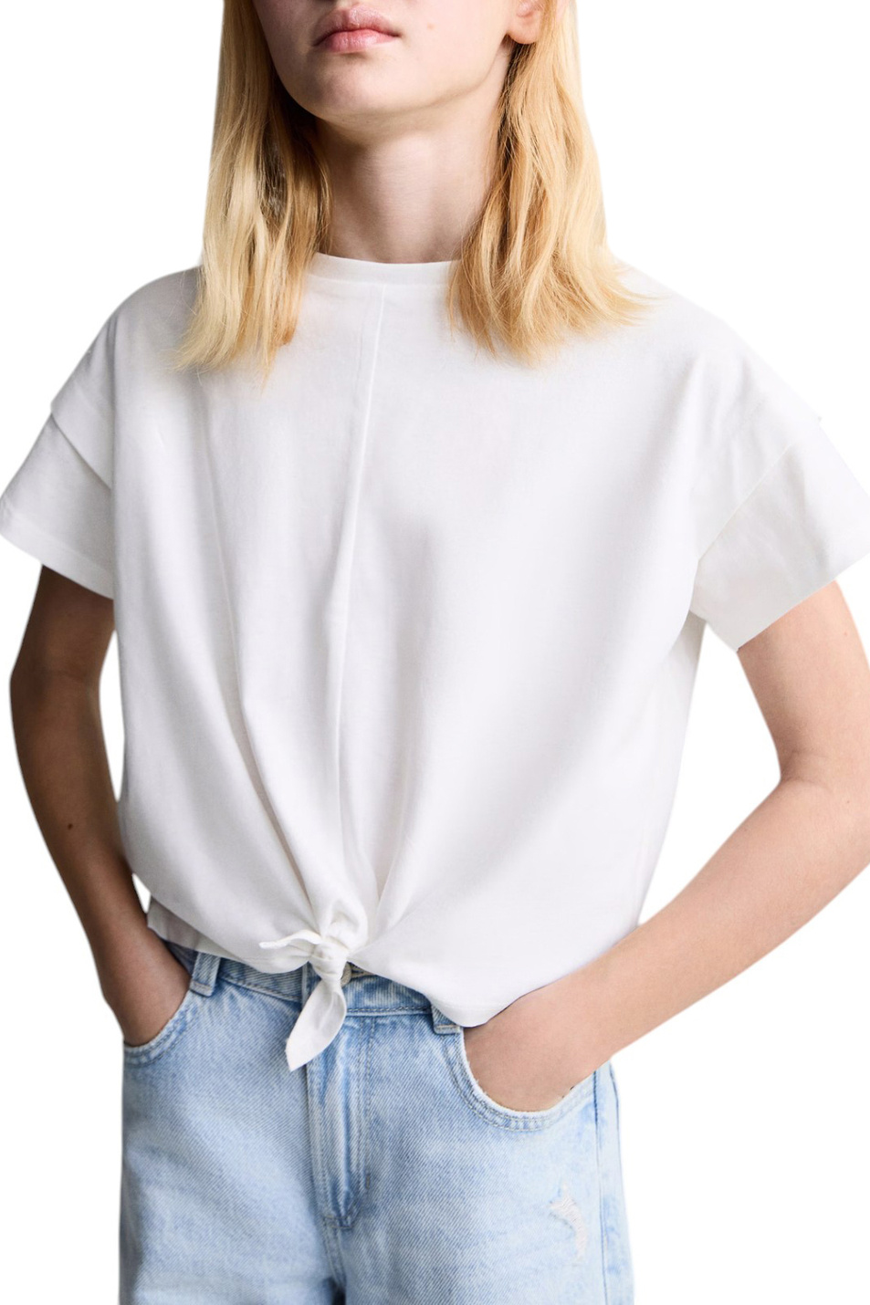 Девочкам Mango Kids Футболка SAILOR из хлопка (цвет ), артикул 87033276 | Фото 4