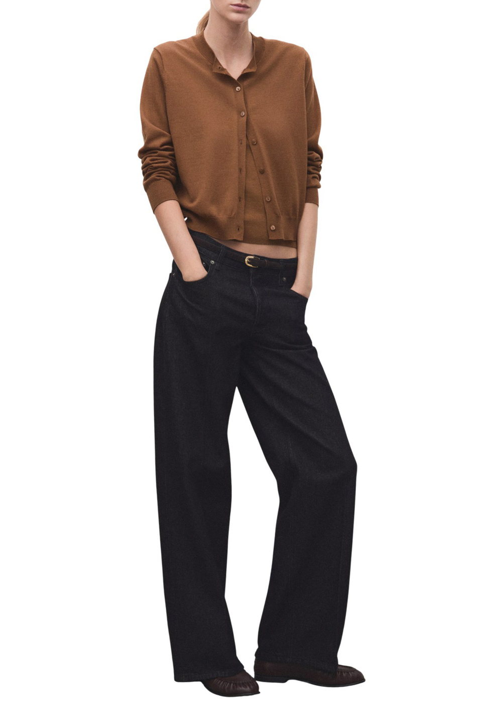 Женский Mango Кардиган OLSEN однотонный (цвет ), артикул 27071191 | Фото 2