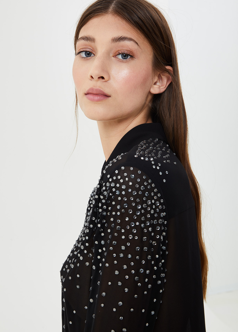 Женский Liu Jo Блузка со стразами (цвет ), артикул IF0129T5252 | Фото 5