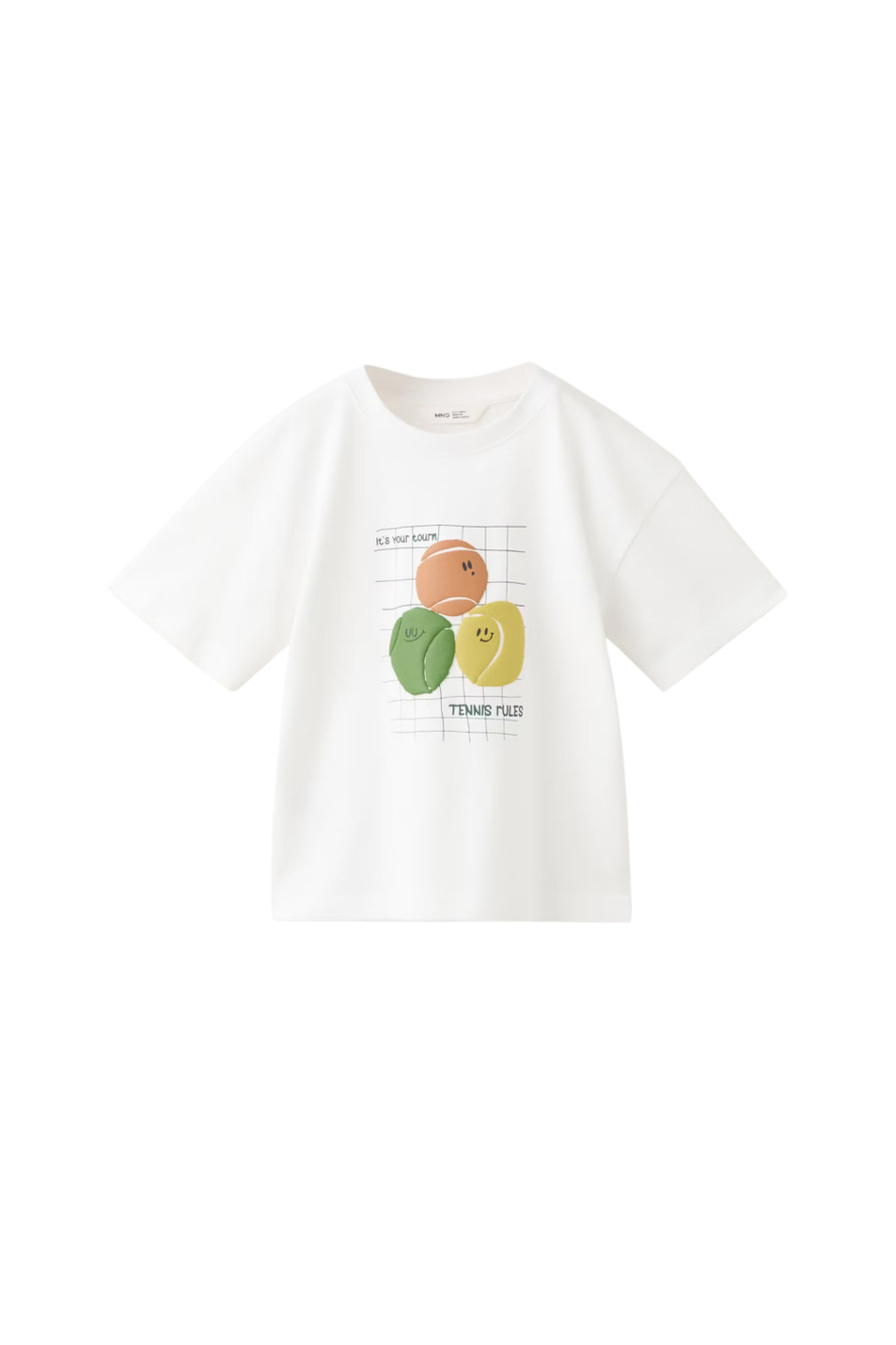 Футболка RULSET с принтом|Основной цвет:Белый Мальчикам Mango Kids Футболка RULSET с принтом (цвет ), артикул 37093868 | Фото 1