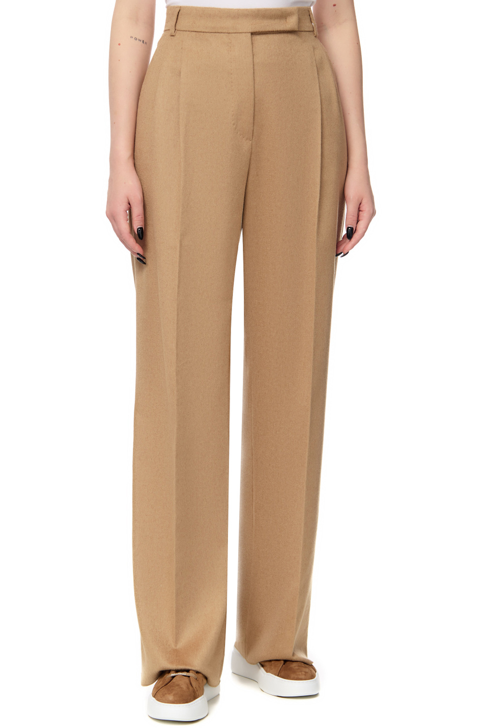 Женский Max Mara Брюки SAND из верблюжьей шерсти (цвет ), артикул 2311361639 | Фото 4