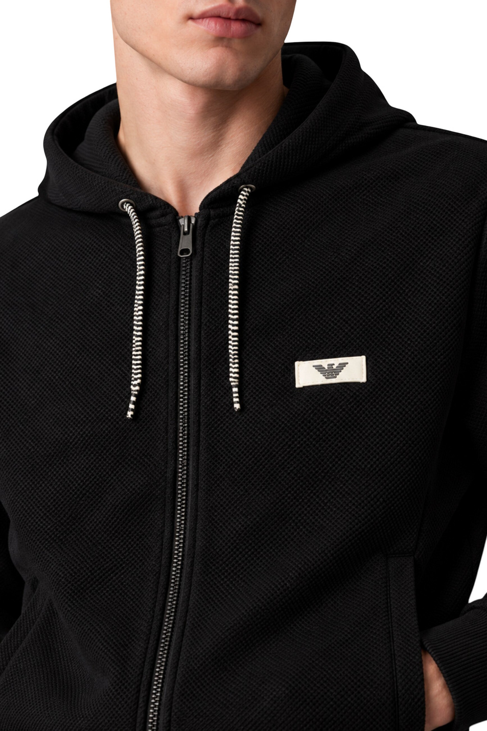 Мужской Emporio Armani Толстовка из эластичного хлопка с капюшоном (цвет ), артикул EM000644-AF25028 | Фото 6