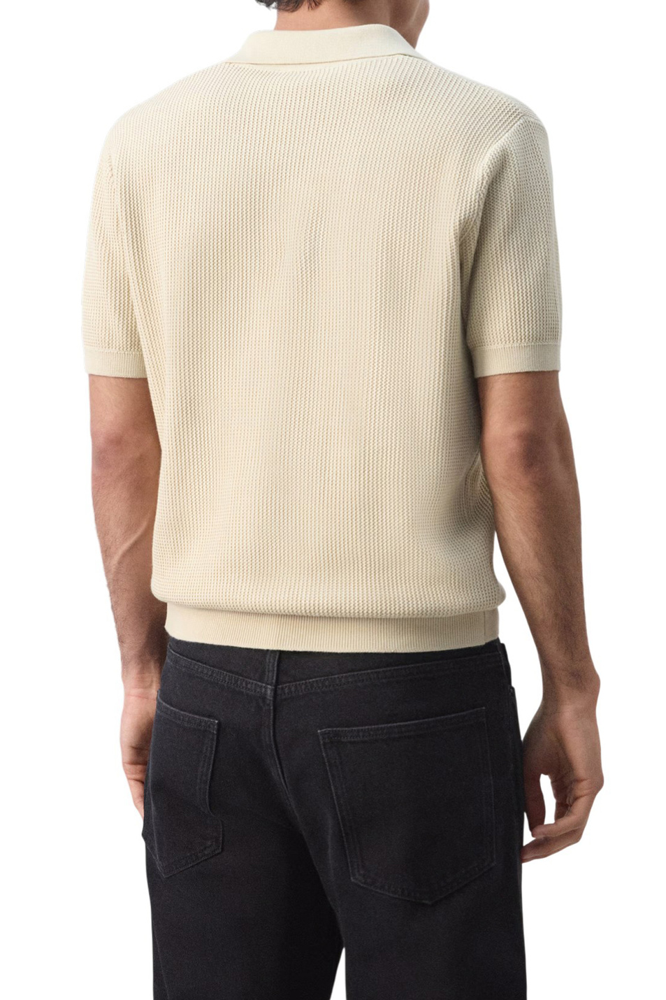 Мужской Mango Man Поло SALAS из хлопка (цвет ), артикул 27094425 | Фото 4