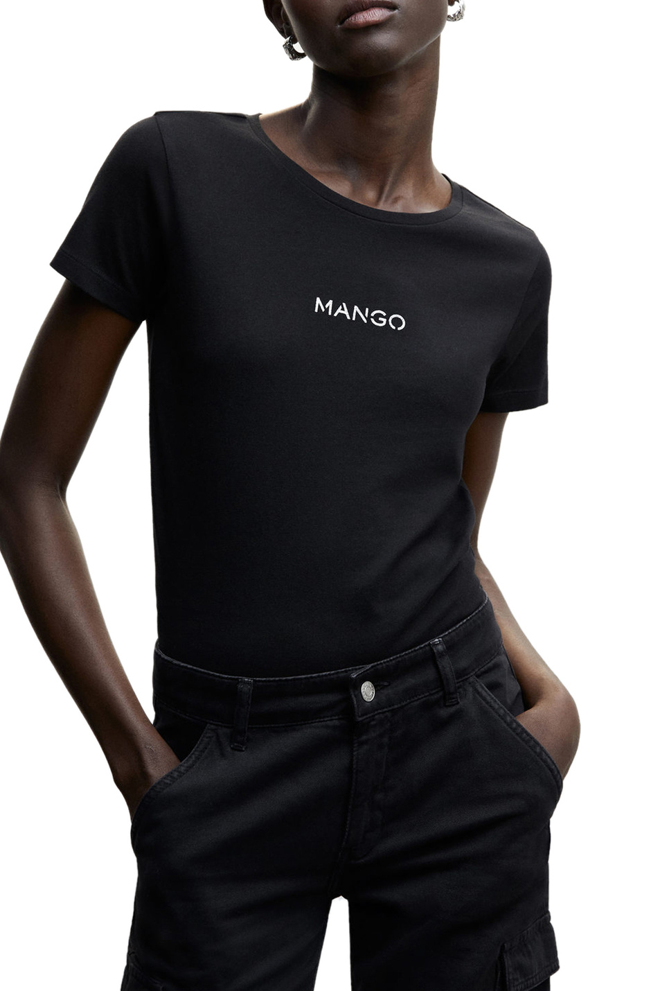 Женский Mango Футболка PSMANGO с логотипом (цвет ), артикул 47001275 | Фото 3