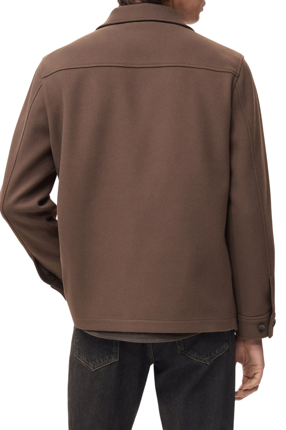 Куртка FABER2 с накладными карманами|Основной цвет:Коричневый Мужской Mango Man Куртка FABER2 с накладными карманами (цвет ), артикул 17087885 | Фото 4
