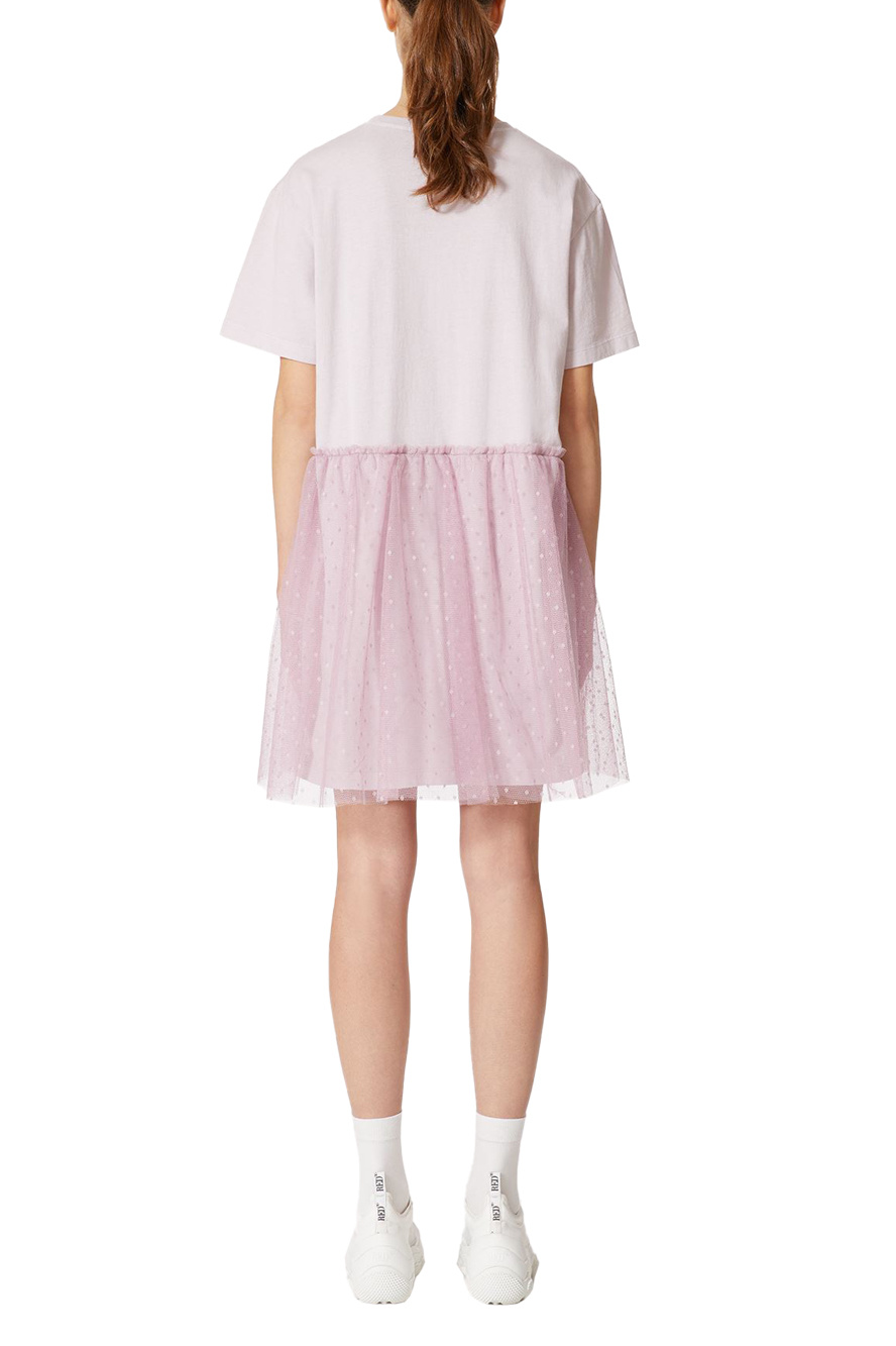 Женский Red Valentino Платье-футболка из хлопкового джерси с принтом (цвет ), артикул XR3MJ08V6CY | Фото 4