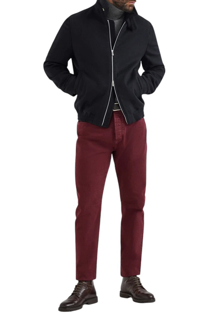 Куртка из шерсти|Основной цвет:Синий Мужской Brunello Cucinelli Куртка из шерсти (цвет ), артикул MY4966379 | Фото 3