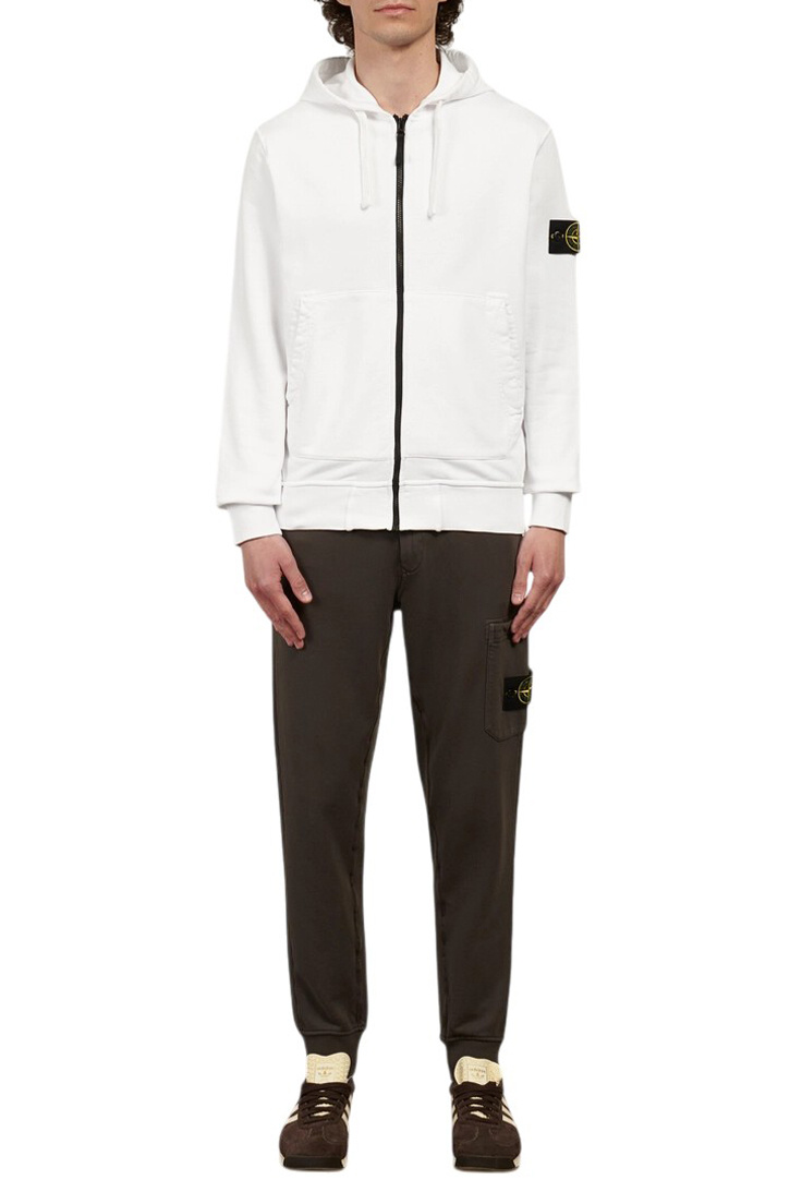 Мужской Stone Island Брюки из хлопкового флиса (цвет ), артикул L1S156200010-S0051 | Фото 3