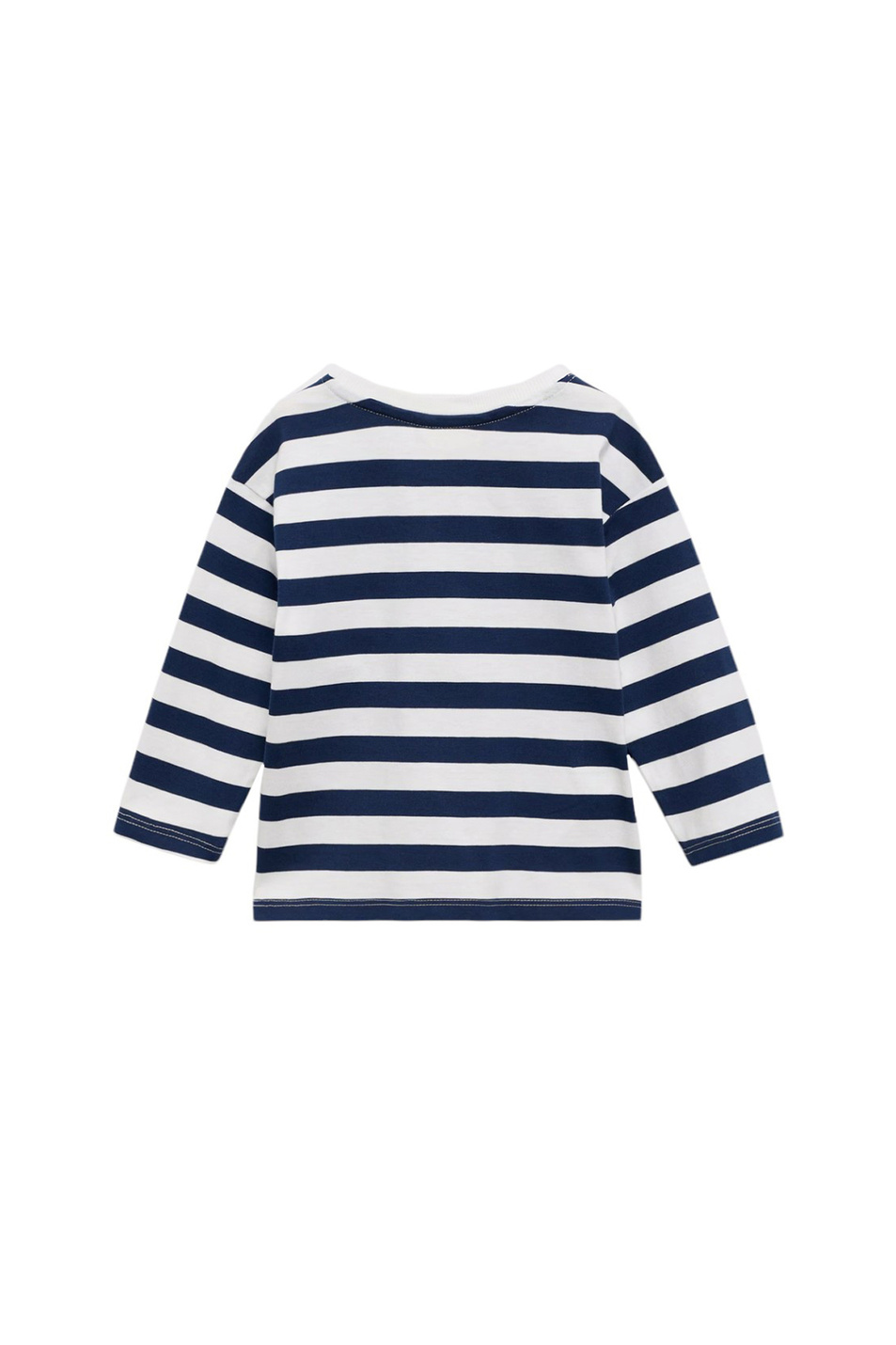 Малышам мальчикам Mango Kids Лонгслив LUCKYB в полоску (цвет ), артикул 77037672 | Фото 2