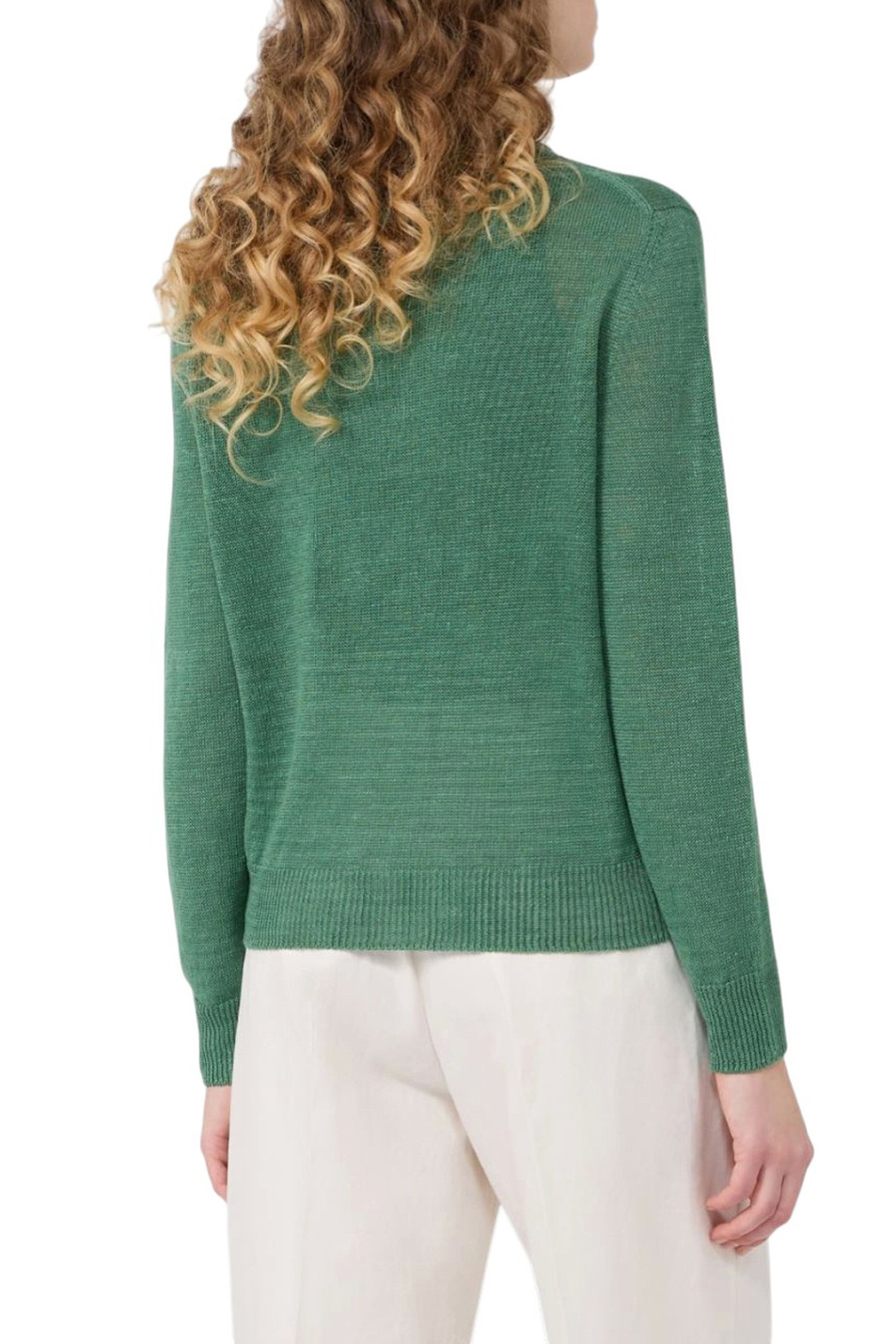 Женский Weekend Max Mara Джемпер ATZECO из льна (цвет ), артикул 2615361132 | Фото 4