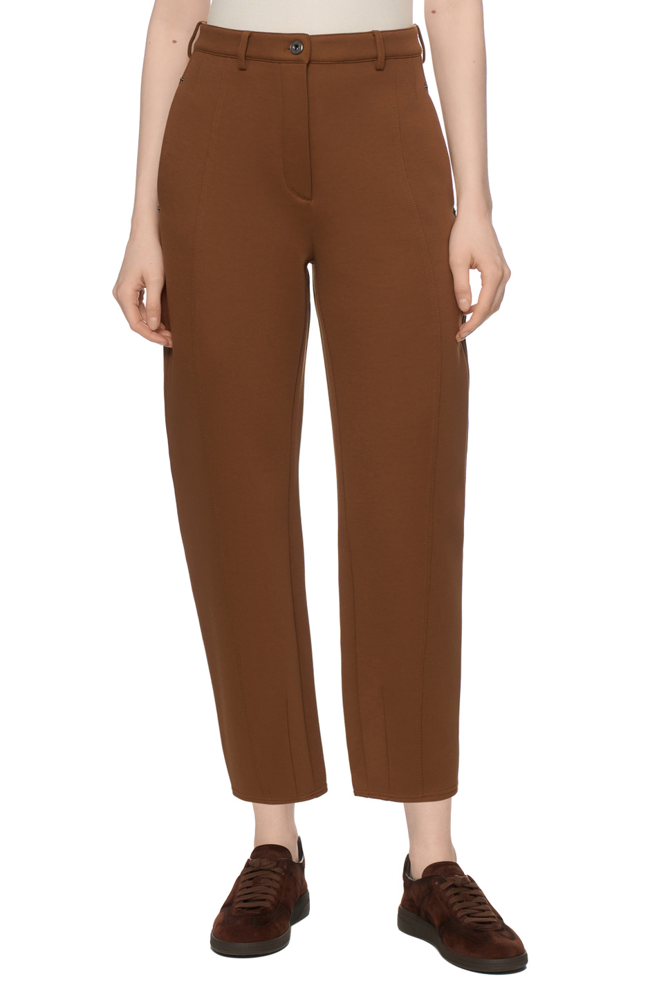 Женский Max Mara Брюки PULVINO из смесового хлопка (цвет ), артикул 2526786097 | Фото 4