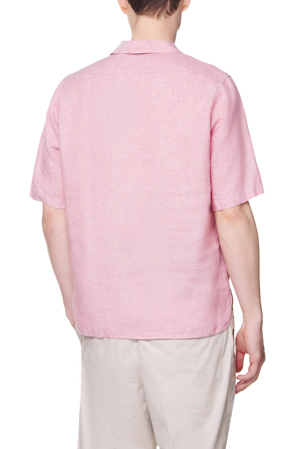 Мужской BOSS Льняная однотонная рубашка (цвет ), артикул 50468342 | Фото 4