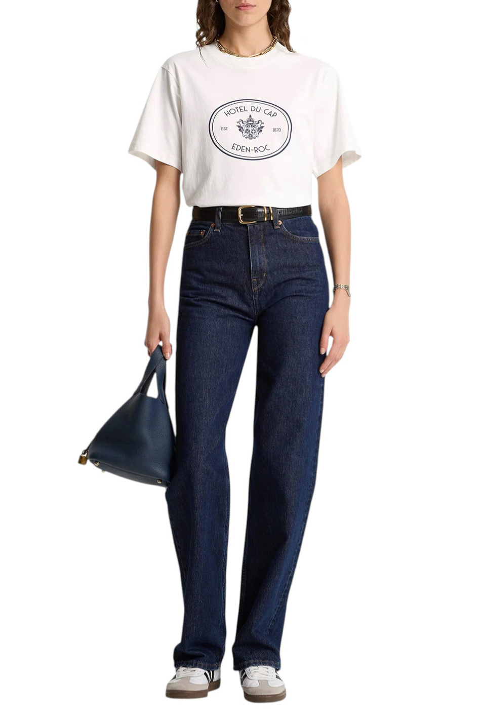 Женский Sporty & Rich Футболка Eden Crest с логотипом (цвет ), артикул TO04360666WH01 | Фото 2