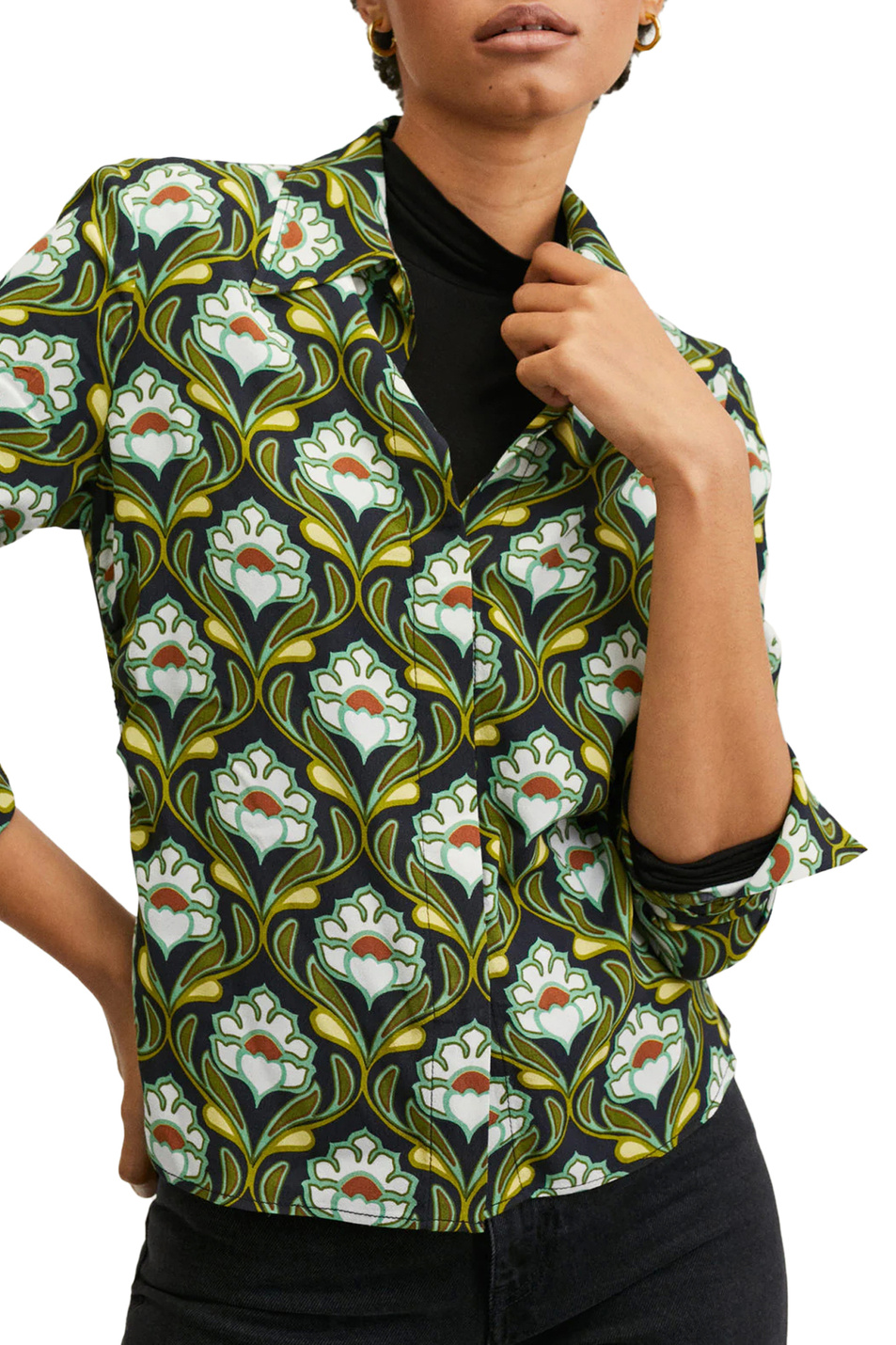 Женский Mango Блузка PETTY с цветочным принтом (цвет ), артикул 27081151 | Фото 3