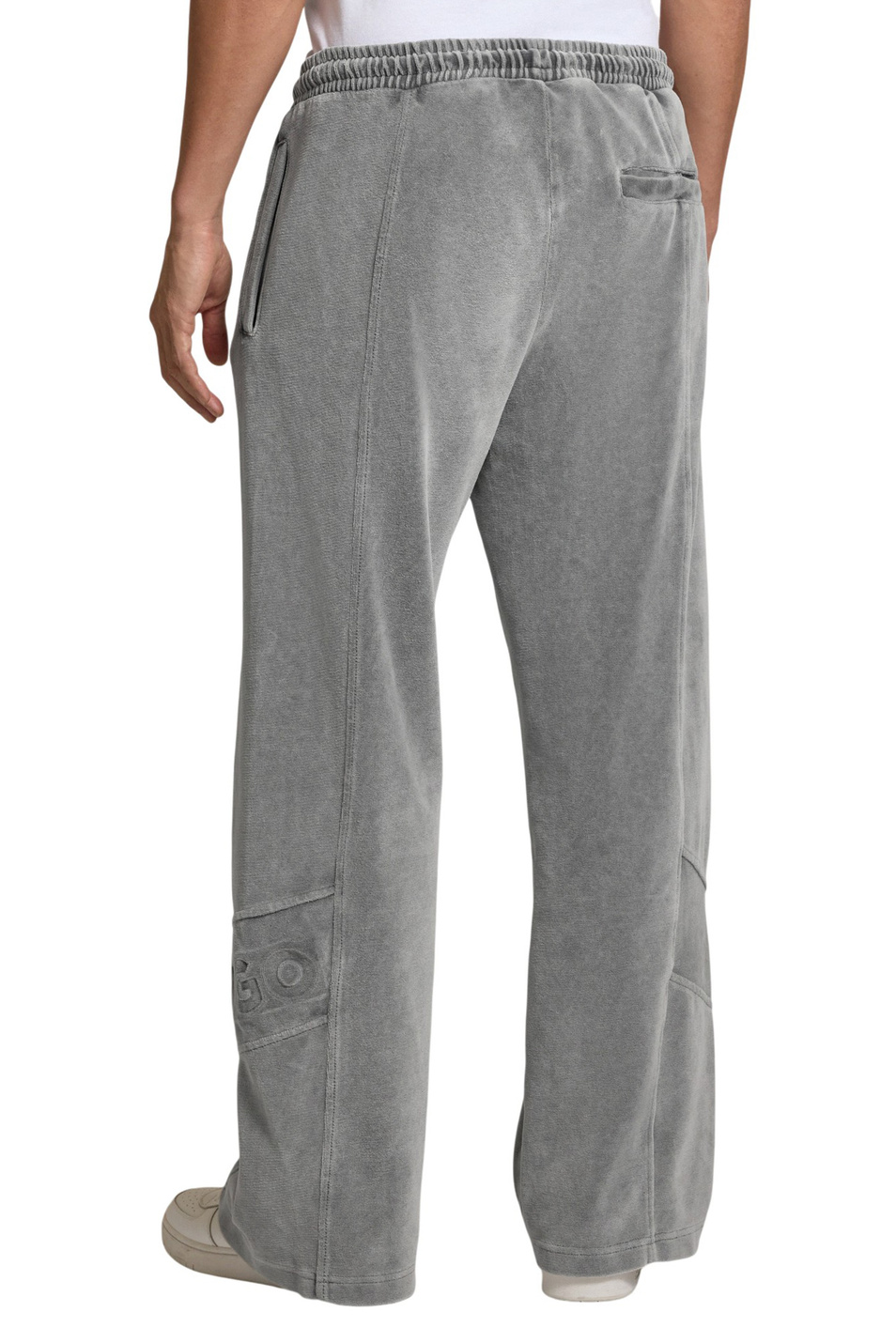 Брюки Delsoni с логотипом|Основной цвет:Серый Мужской HUGO Брюки Delsoni с логотипом (цвет ), артикул 50546702 | Фото 4