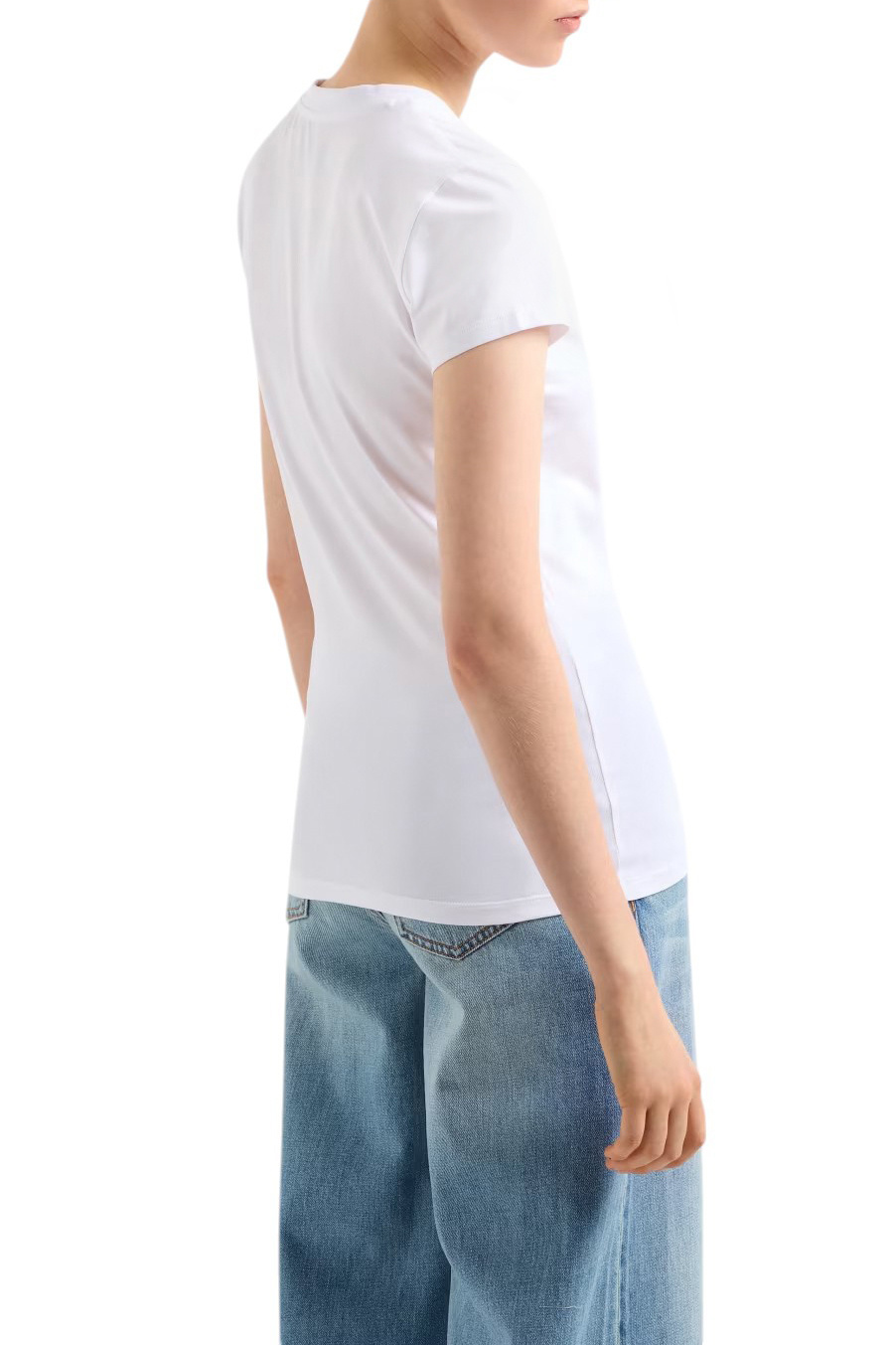 Женский Armani Exchange Футболка из эластичного хлопка (цвет ), артикул XW000600-AF10355 | Фото 4