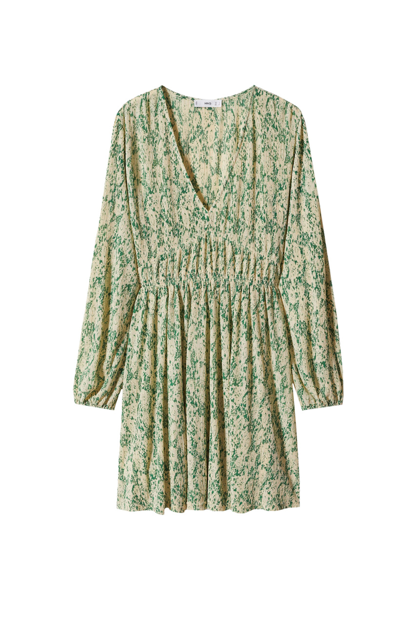 Платье LACASA2 с цветочным принтом|Основной цвет:Зеленый|Артикул:47005749 | Фото 1