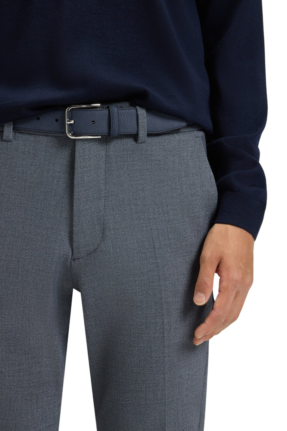 Ремень Madison из натуральной кожи|Основной цвет:Синий Мужской BOSS Ремень Madison из натуральной кожи (цвет ), артикул 50553326 | Фото 3