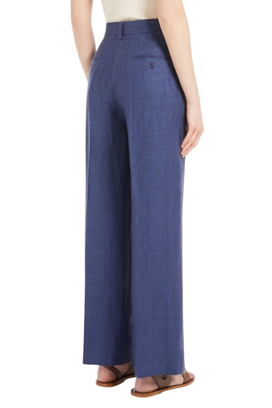 Женский Weekend Max Mara Брюки MALIZIA из льна (цвет ), артикул 2515131052 | Фото 4