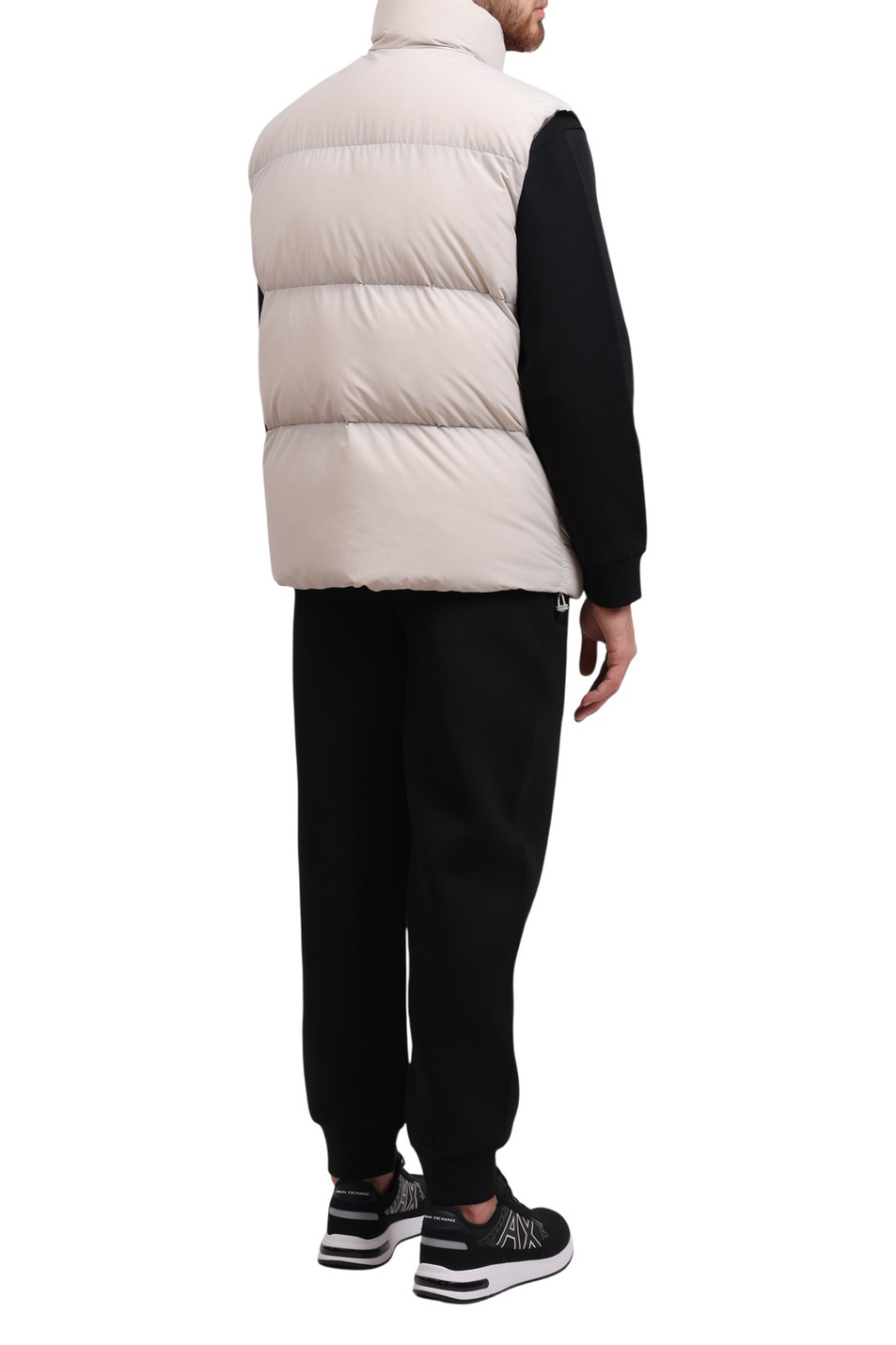 Жилет стеганый с пуховым наполнителем|Основной цвет:Кремовый Мужской Armani Exchange Жилет стеганый с пуховым наполнителем (цвет ), артикул XM001100-AF16340 | Фото 5