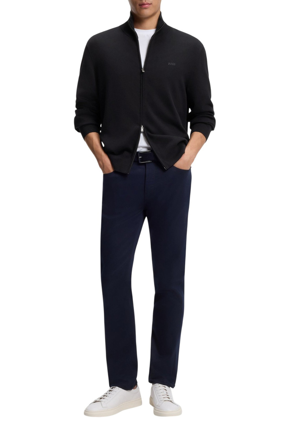 Мужской BOSS Кардиган Upalano из хлопка (цвет ), артикул 50556345 | Фото 2