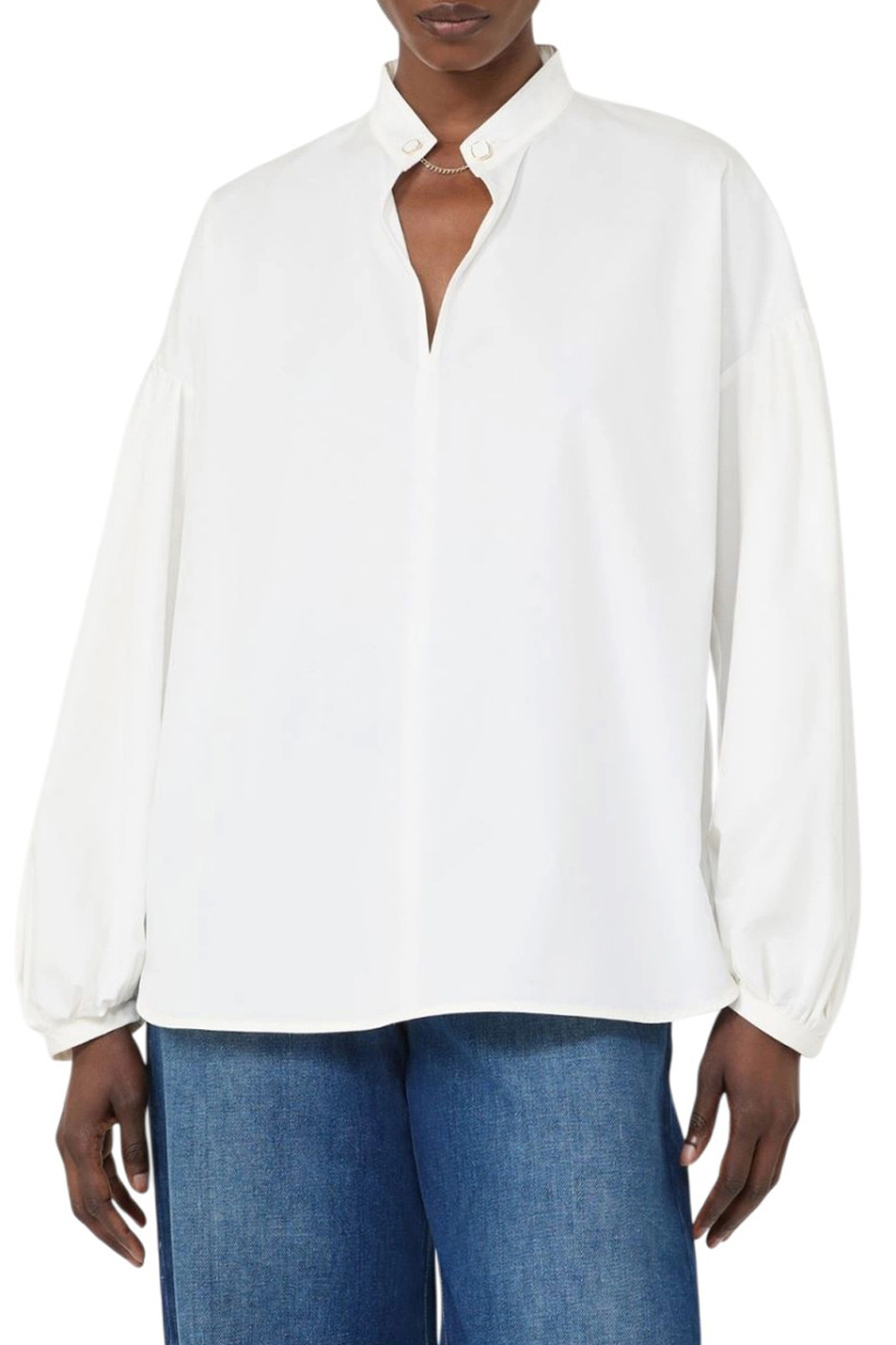 Женский Max Mara Блузка GINNASTA с декоративной застежкой (цвет ), артикул 2616191021 | Фото 3