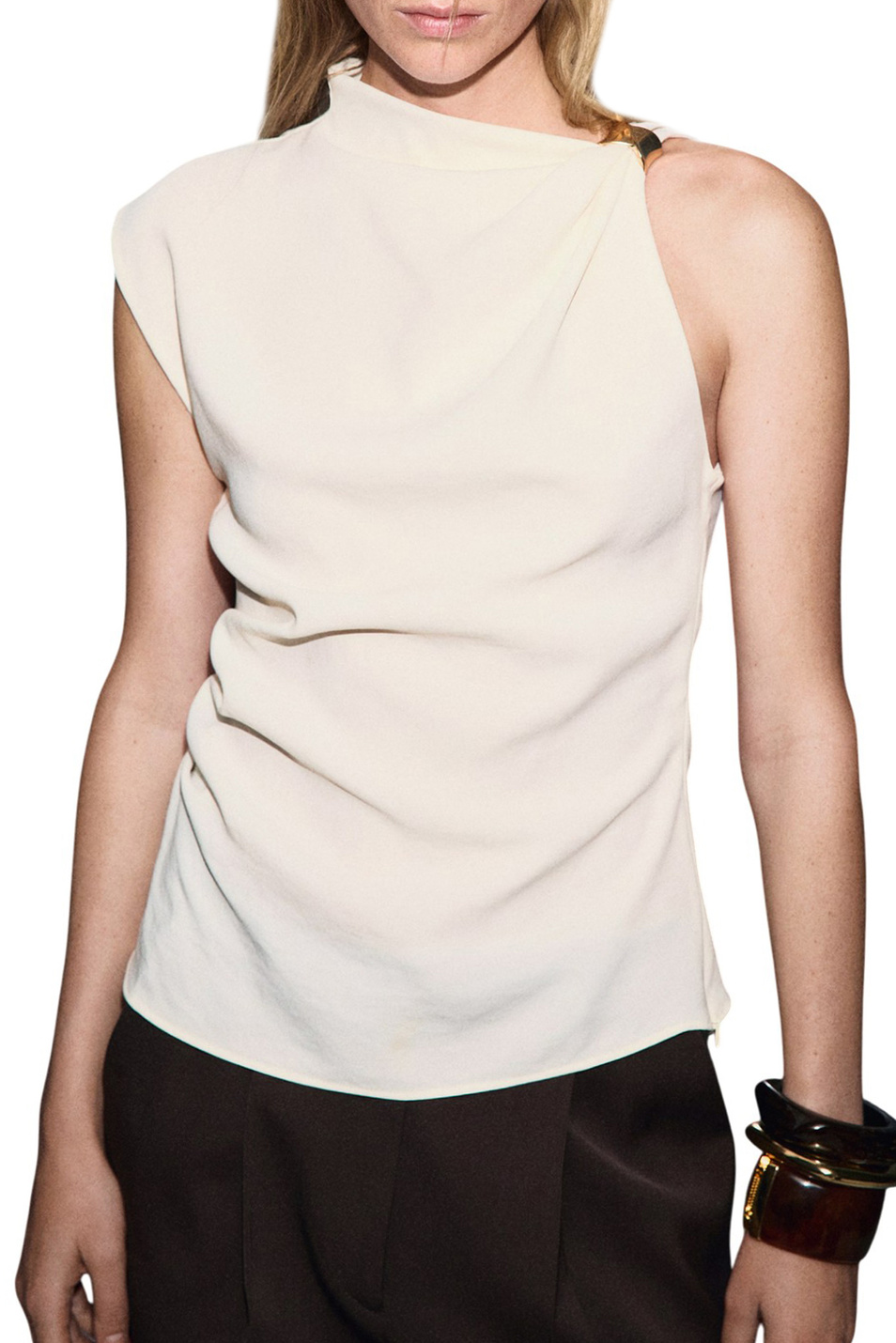 Женский Mango Блузка JOIA с металлической деталью (цвет ), артикул 17059114 | Фото 3