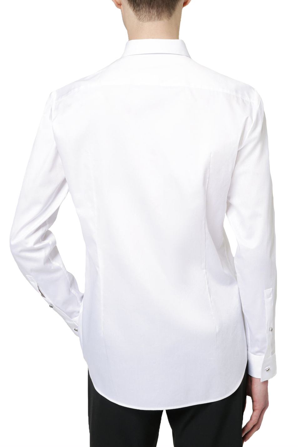 HUGO Приталенная рубашка из хлопкового атласа (цвет ), артикул 50453441 | Фото 4