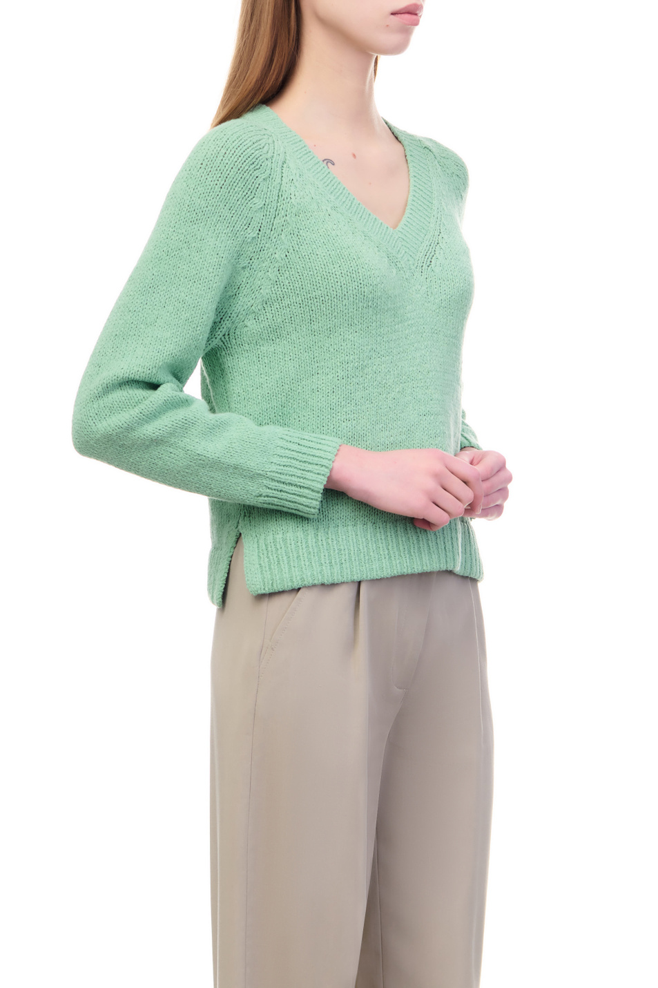 Женский LeComte Пуловер из смесового хлопка (цвет ), артикул 50-610600 | Фото 5