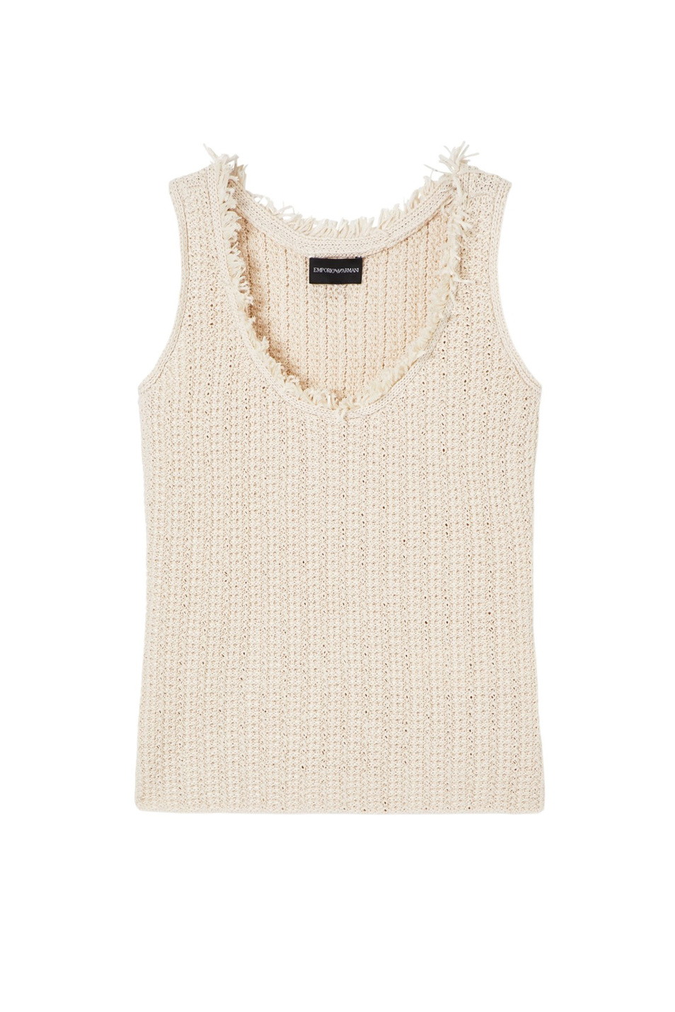 Женский Emporio Armani Топ вязаный с бахромой (цвет ), артикул EW002979-AF22478 | Фото 1