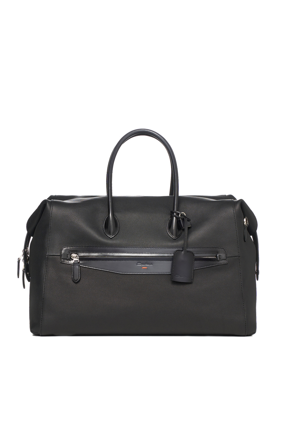 Сумка из натуральной кожи|Основной цвет:Черный Мужской Santoni Сумка из натуральной кожи (цвет ), артикул UIBBA2646BS-ACSUN01 | Фото 1